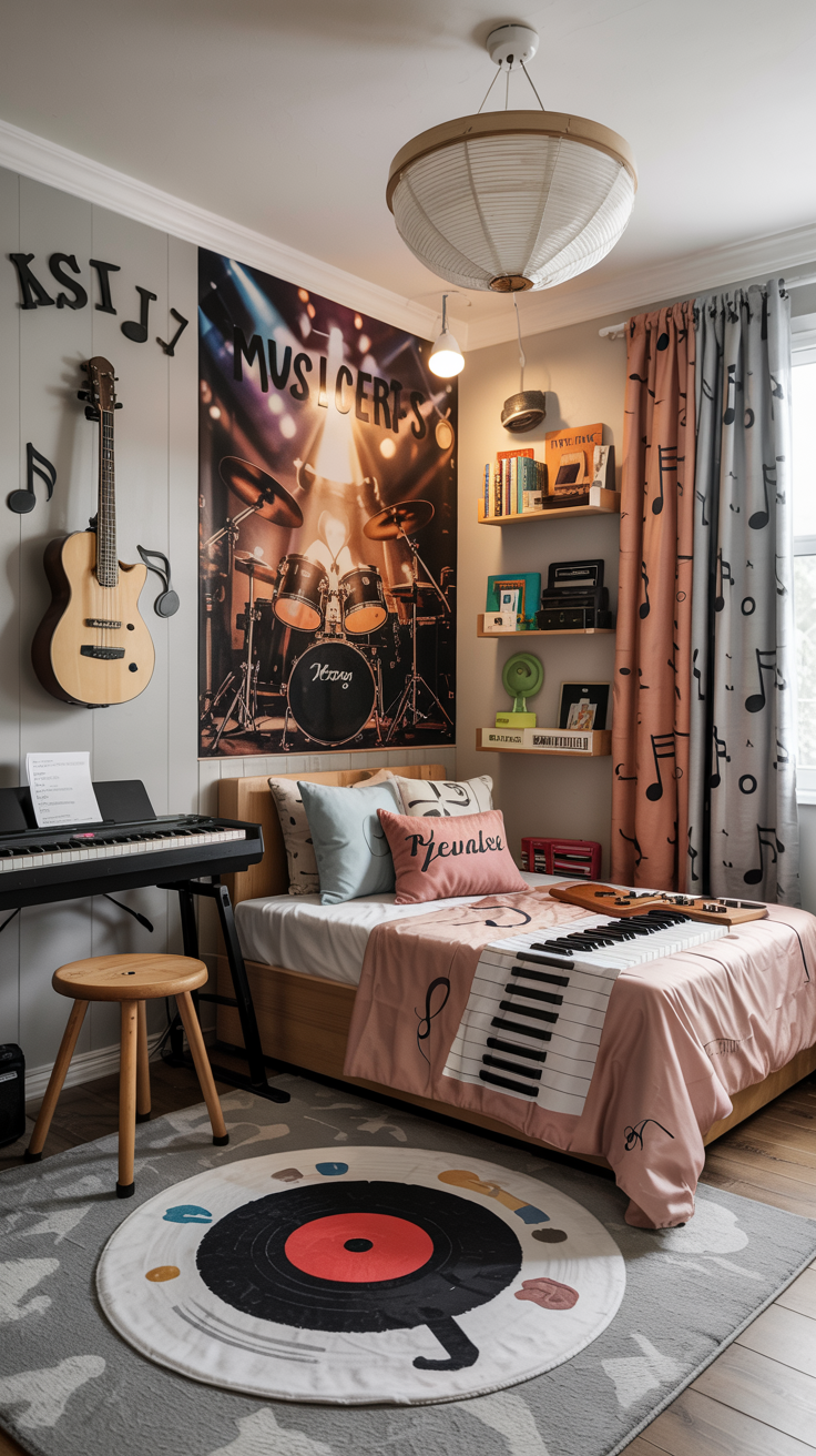 Music Lover’s Paradise Bedroom