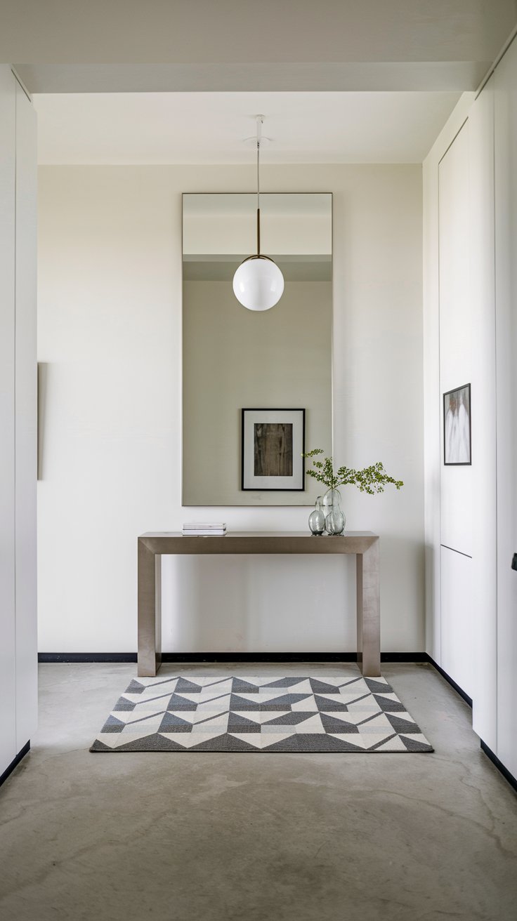 Sleek and Sophisticated Foyer