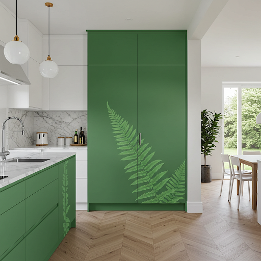 Fern Green Pantry Doors