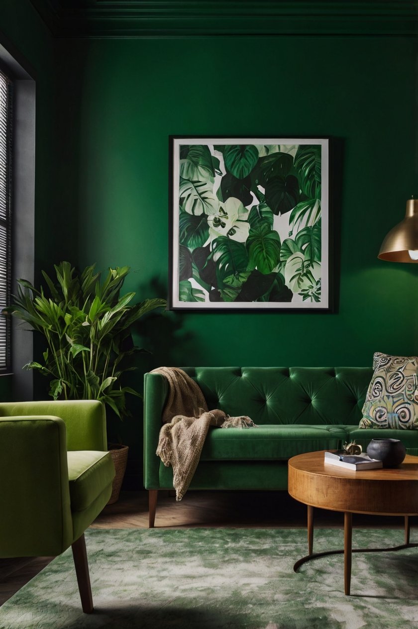 Green Statement Sofa: