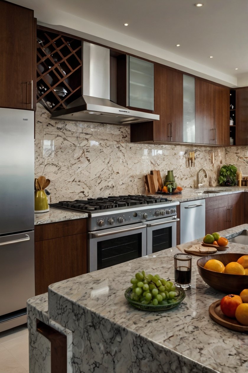stylish backsplash