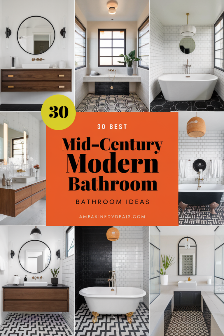 30 Best Mid Century Modern Bathroom Ideas