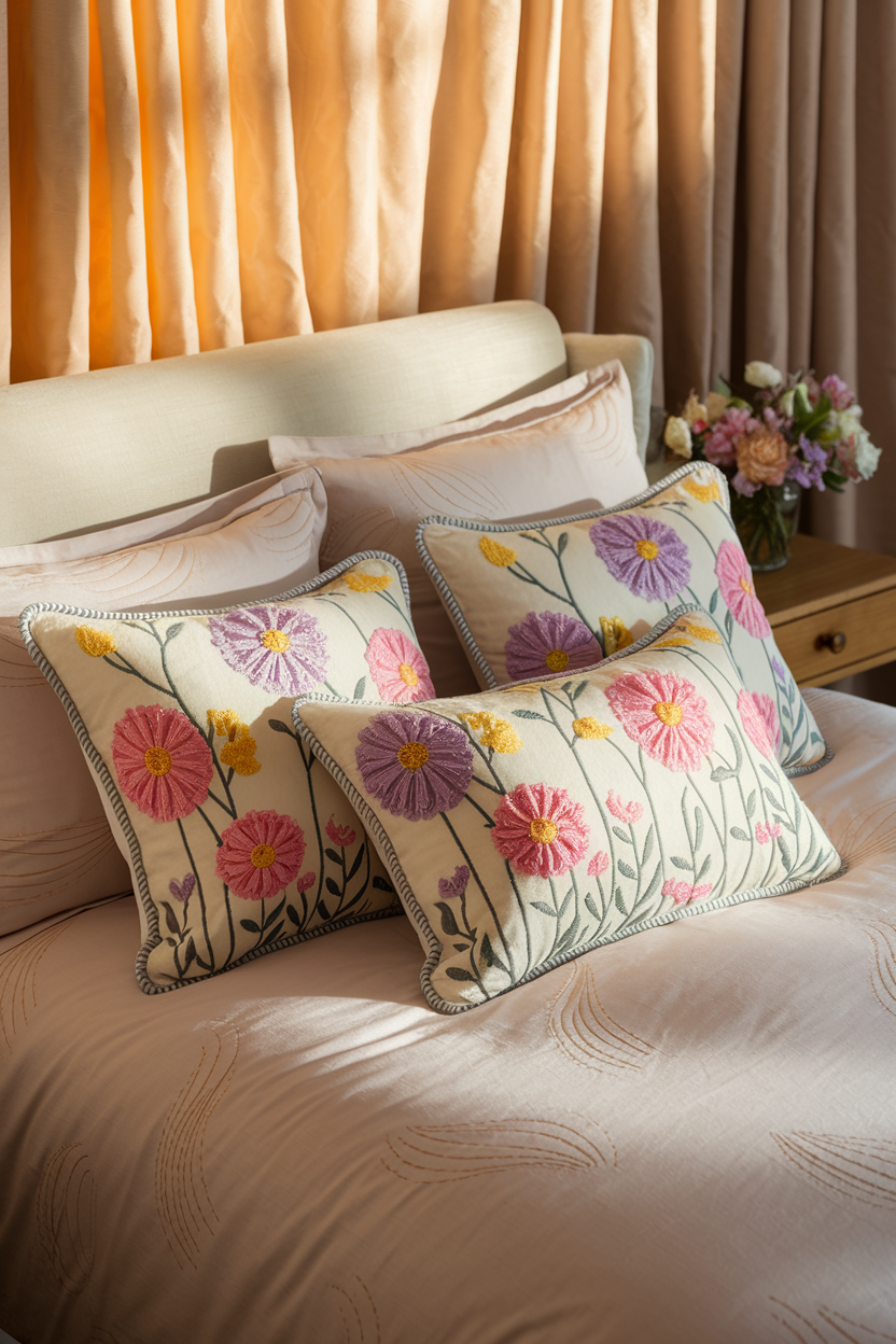 Floral Throw Pillows