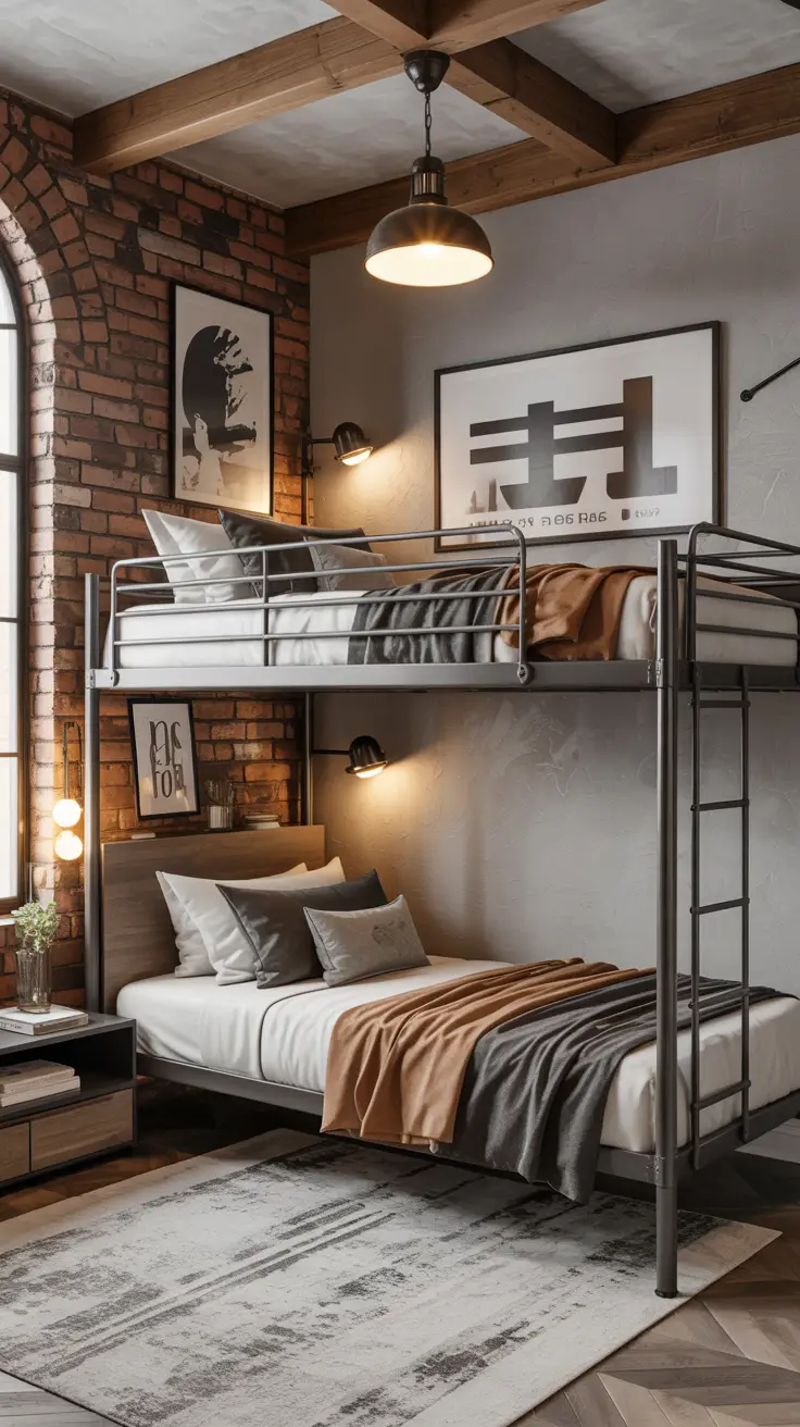 Industrial-Style Bunk Beds 