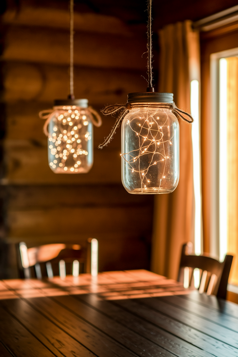 Mason Jar Chandeliers