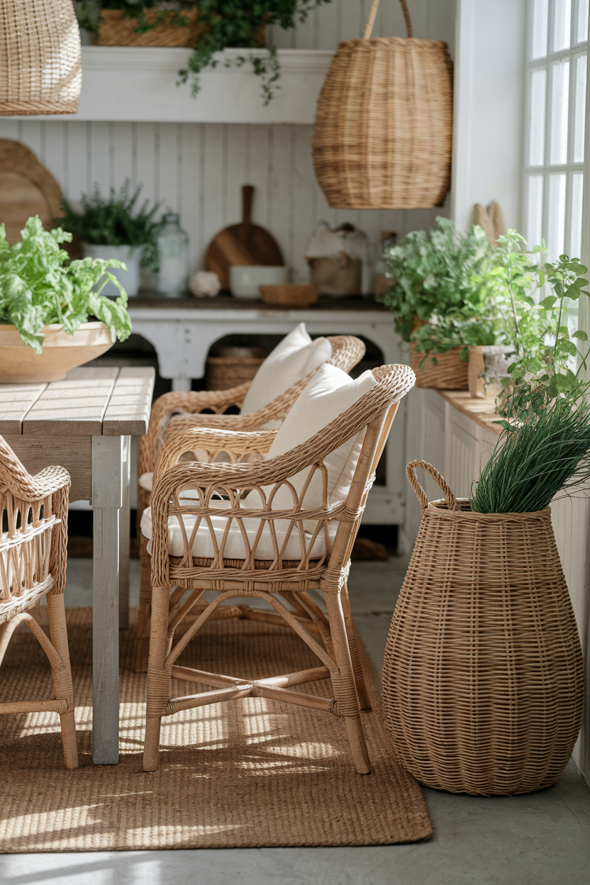 Wicker & Rattan Accents