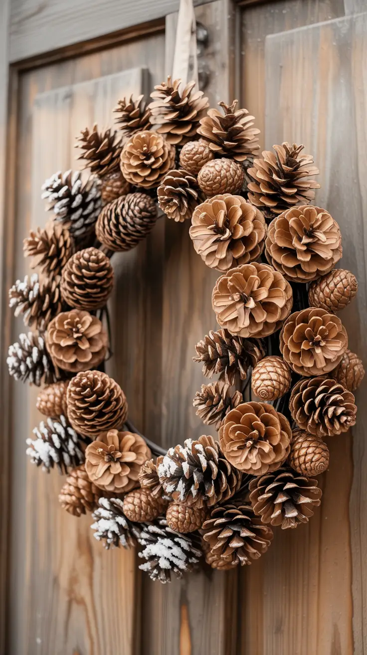 Beautiful All-Pinecone Wreath