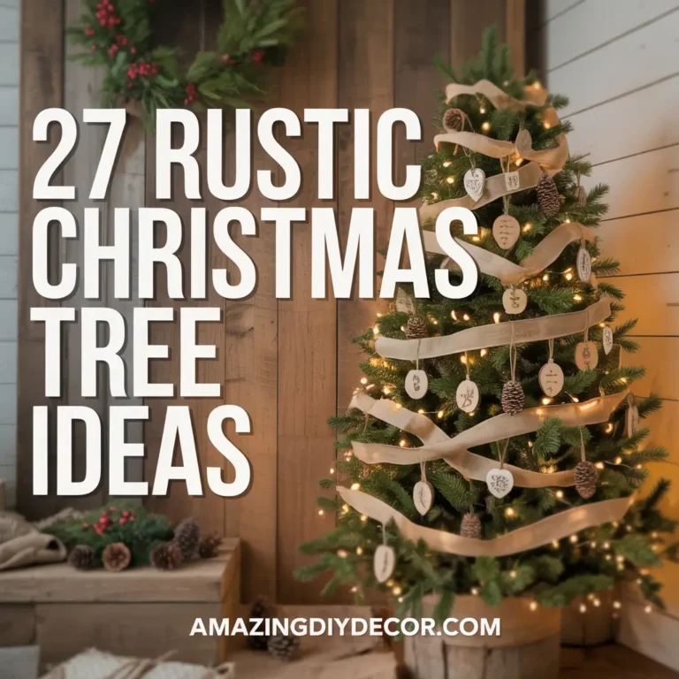 rustic christmas tree ideas